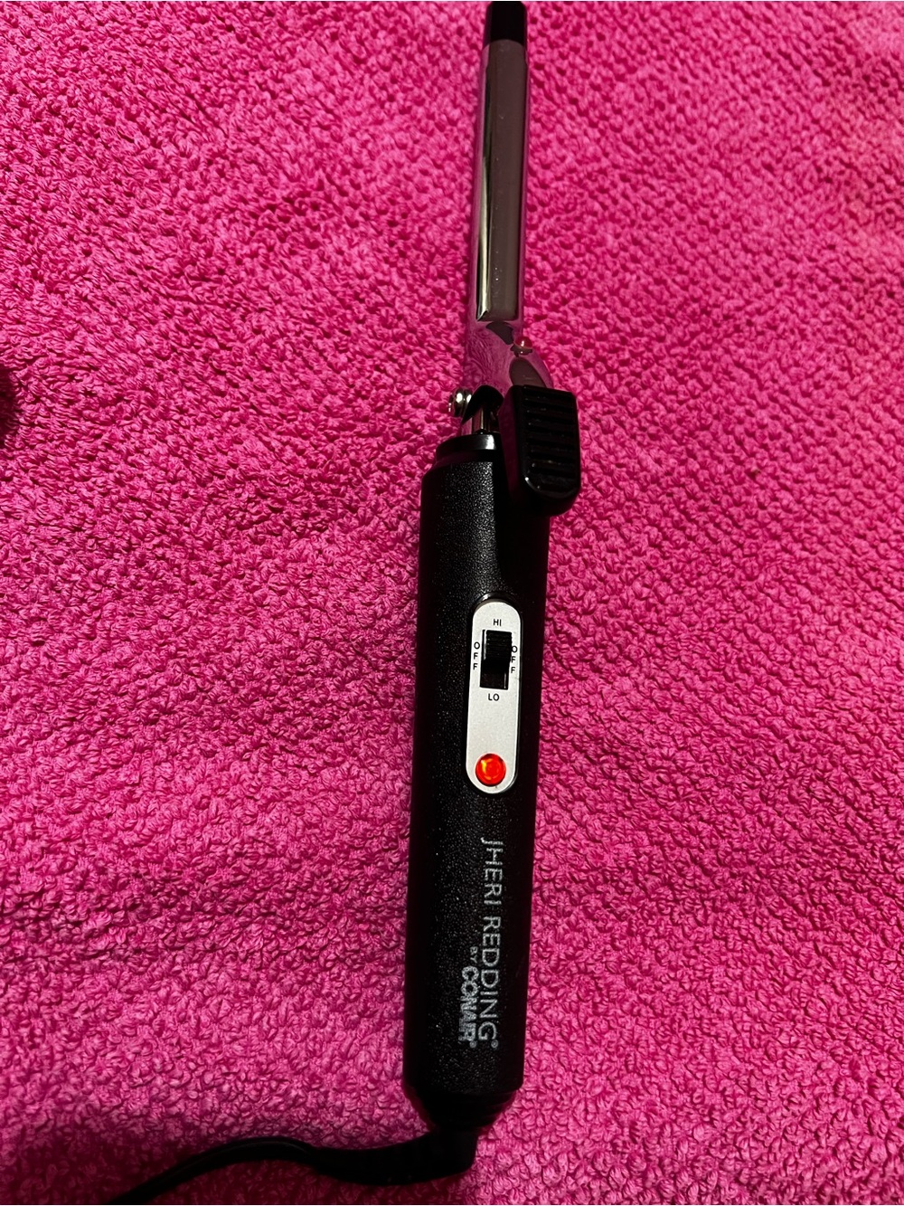 Jheri Redding 1/2" Black Curling Iron - Portable Hair Styling Tool